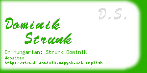 dominik strunk business card